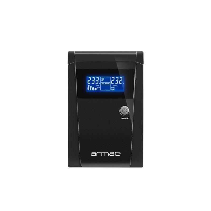 UPS 650W/1000VA LINE-INTERACTIVE ARMAC OFFICE 1000E LCD 3x230V metalowa obudowa O/1000E/LCD