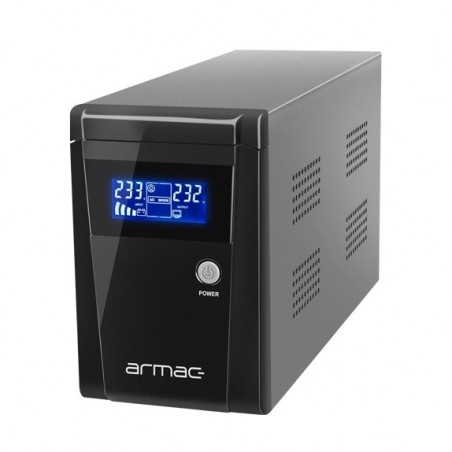 UPS 650W/1000VA LINE-INTERACTIVE ARMAC OFFICE 1000E LCD 3x230V metalowa obudowa O/1000E/LCD