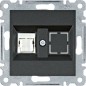 Lumina Gniazdo komputerowe pojedyncze RJ45 kat.5e UTP czarne WL2113 Lumina Gniazdo komputerowe pojedyncze RJ45 kat.5e UTP czarne WL2113