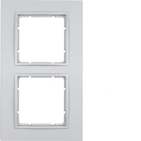 Berker B.7 Ramka podwójna aluminium mat 10126424
