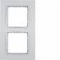 Berker B.7 Ramka podwójna aluminium mat 10126424 Berker B.7 Ramka podwójna aluminium mat 10126424