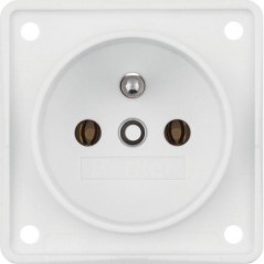 Integro Flow Gniazdo pojedyncze z/u śnieżnobiałe mat 961852502