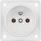Integro Flow Gniazdo pojedyncze z/u śnieżnobiałe mat 961852502