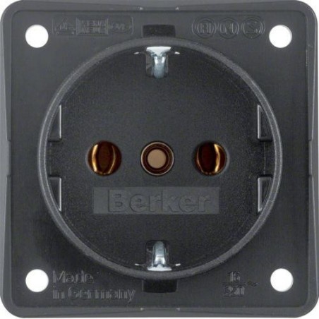 Berker Integro Gniazdo SCHUKO antracyt, mat 941852505