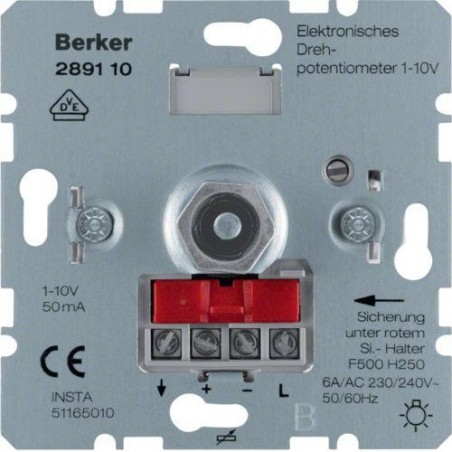 Berker/B.Kwadrat Elektroniczny potencjometr obrotowy 230V AC 1-10V 289110