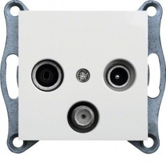 Lumina Gniazdo antenowe RTV-SAT standard białe WL3110
