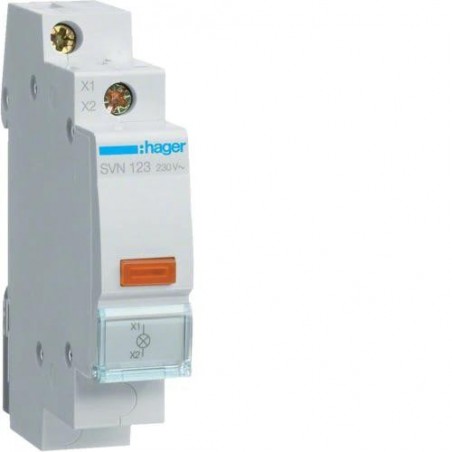 Lampka modułowa pomarańczowa 230V AC SVN123