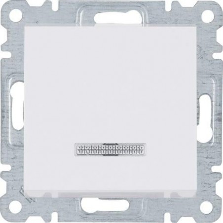 Lumina Łącznik zwierny z podświetleniem 10AX 230V biały WL0410