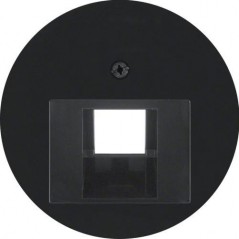 Berker R.1/R.3 Element centralny do gniazda przyłączeniowego UAE czarny 14072045