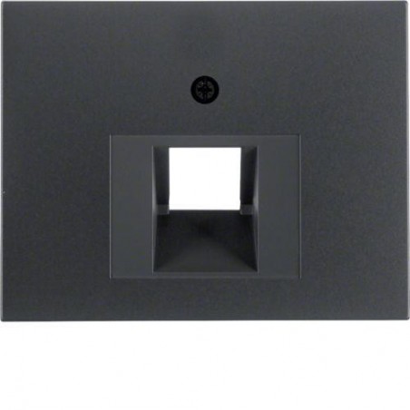 K.1 Element centralny do gniazda UAE RJ11 RJ12 RJ45 kat.3, 5e, 6 45st antracyt mat lakierowany 14077006