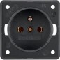 Integro Flow Gniazdo pojedyncze z/u 16A 250V antracyt 961852505