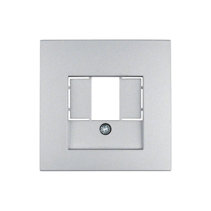 Berker B.1/B.3/B.7 Glas Element centralny do gniazda TAE i głośnikowego aluminium 10331404 Berker B.1/B.3/B.7 Glas Element centralny do gniazda TAE i głośnikowego aluminium 10331404