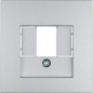 Berker B.1/B.3/B.7 Glas Element centralny do gniazda TAE i głośnikowego aluminium 10331404 Berker B.1/B.3/B.7 Glas Element centralny do gniazda TAE i głośnikowego aluminium 10331404