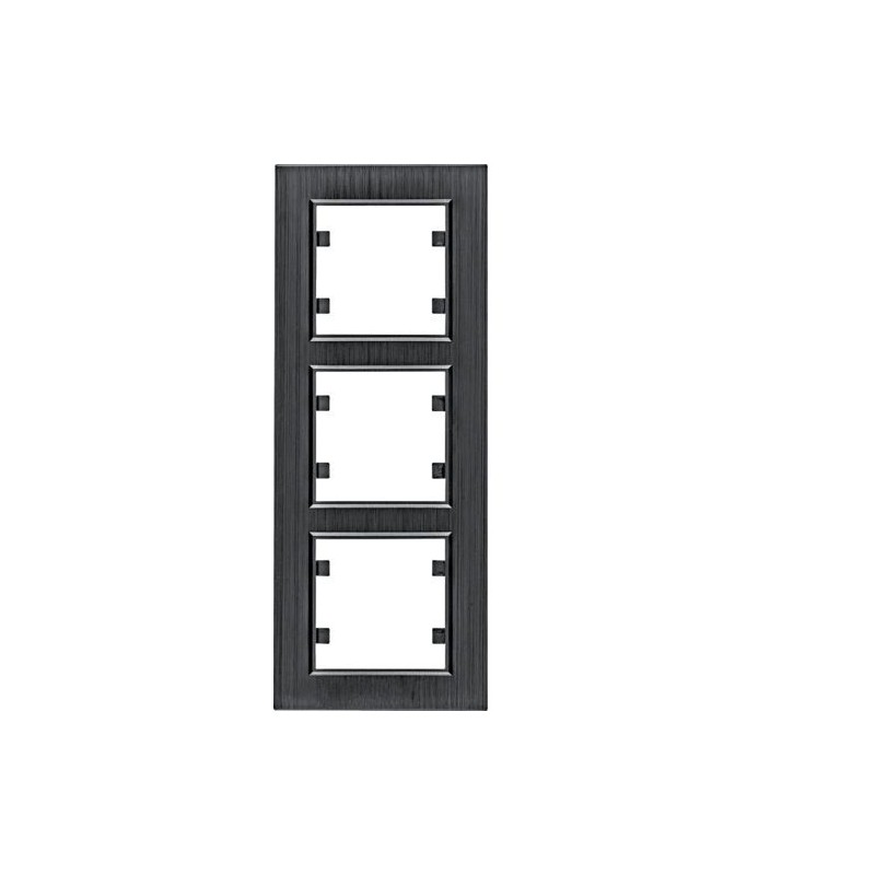 Lumina passion Ramka 3-krotna pionowa aluminium czarne WL9133 Lumina passion Ramka 3-krotna pionowa aluminium czarne WL9133