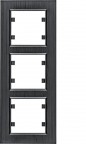 Lumina passion Ramka 3-krotna pionowa aluminium czarne WL9133 Lumina passion Ramka 3-krotna pionowa aluminium czarne WL9133