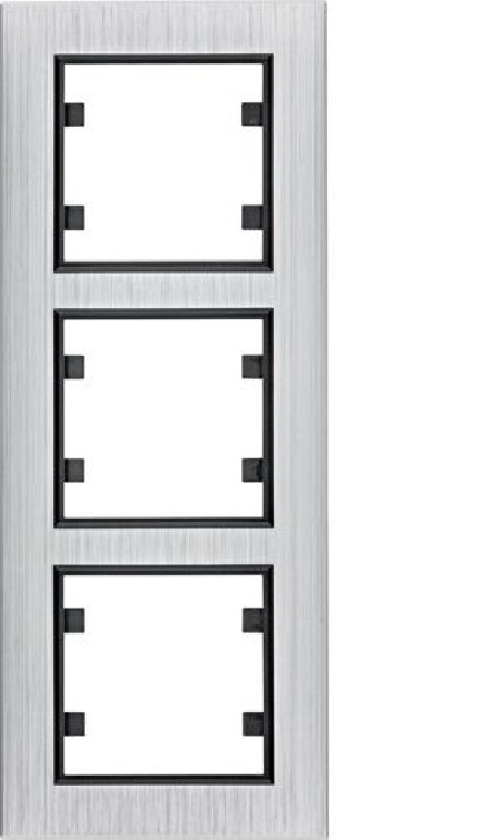 Lumina passion Ramka 3-krotna pionowa aluminium srebrne WL9132