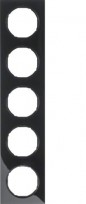Berker R.3 Ramka pięciokrotna czarna 10152245
