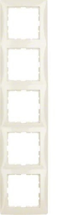 Berker/B.Kwadrat Ramka pięciokrotna kremowa 5310158982