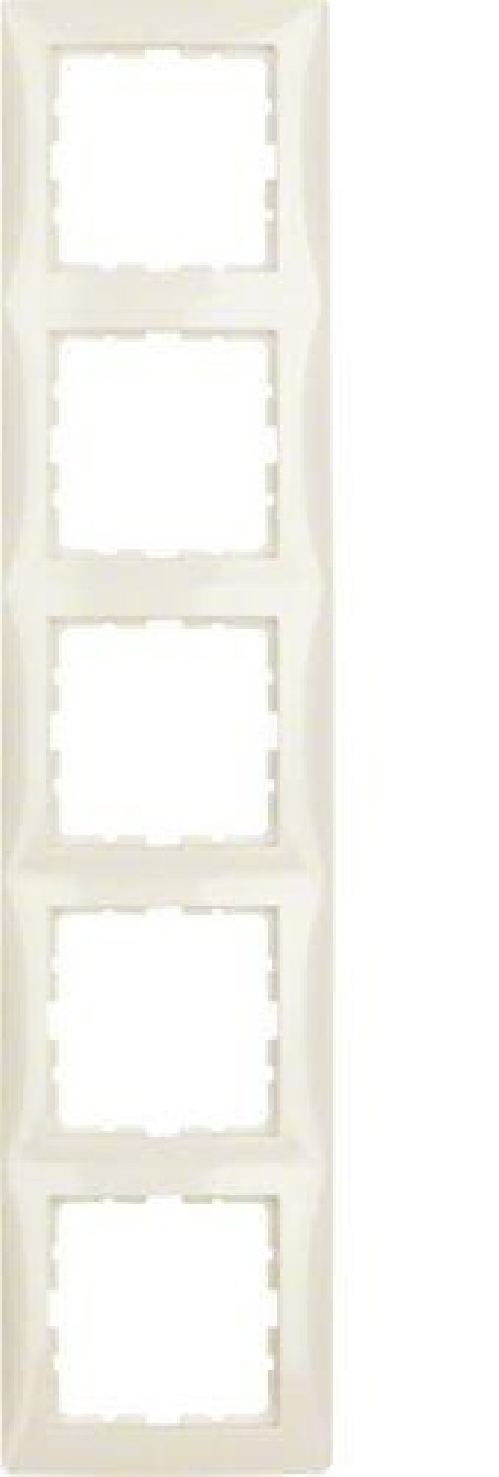 Berker/B.Kwadrat Ramka pięciokrotna kremowa 5310158982