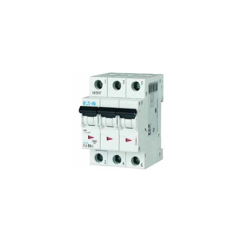 Wyłącznik nadprądowy 3P B 4A 6kA AC PL6-B4/3 286585 Wyłącznik nadprądowy 3P B 4A 6kA AC PL6-B4/3 286585