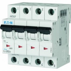 Wyłącznik nadprądowy 4P C 13A 6kA AC PL6-C13/4 166517