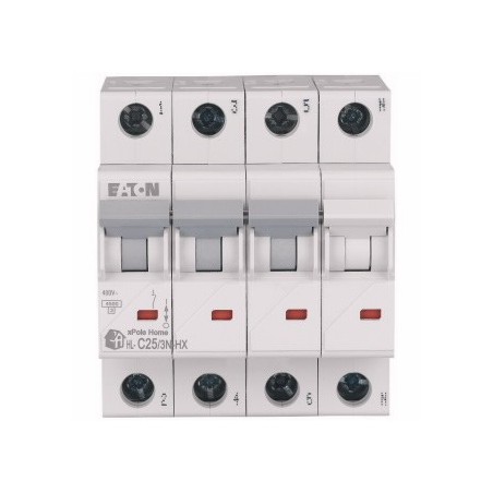 Wyłącznik nadprądowy 3P+N C 25A 6kA AC xPole Home HN-C25/3N 194913