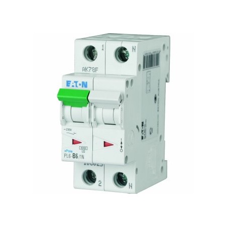 Wyłącznik nadprądowy 1P+N C 25A 6kA AC PL6-C25/1N 164927
