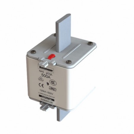 Wkładka bezpiecznikowa NH3 500A gL/gG 500V 500NHG3B