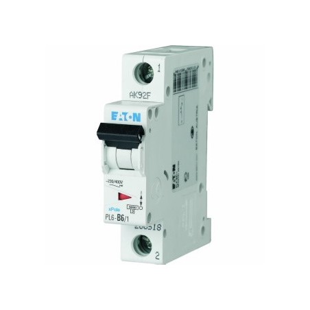 Wyłącznik nadprądowy 1P D 6A 6kA AC PL6-D6/1 286542