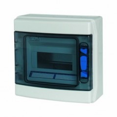 Rozdzielnica modułowa 1x8 natynkowa odporność UV IP65 IKA-1/8-ST-UV 174189