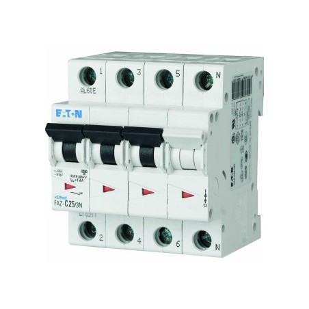 Wyłącznik nadprądowy 3P+N C 40A 15kA FAZ C40/3N 278979