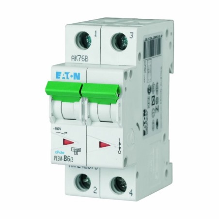 Wyłącznik nadprądowy 2P D 6A 10kA AC PLSM-D6/2-MW 242422