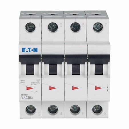 Wyłącznik nadprądowy 4P C 10A 15kA AC FAZ C10/4 279057