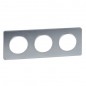 Odace touch Ramka potrójna aluminium inox S53P806J
