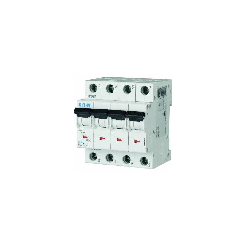 Wyłącznik nadprądowy 4P D 2A 6kA AC PL6-D2/4 166544 Wyłącznik nadprądowy 4P D 2A 6kA AC PL6-D2/4 166544