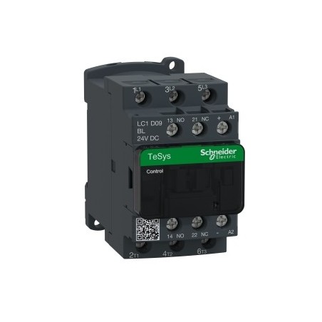 TeSys Deca Stycznik mocy 9A 3P 24V DC 1Z 1R LC1D09BL
