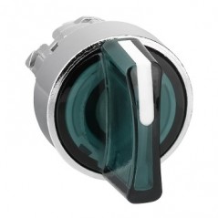 Głowica przełącznika sterowniczego 3-położeniowego 22mm zielona podświetlana IP69K ZB4BK1733