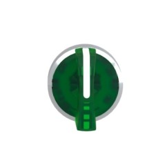 Głowica przełącznika sterowniczego 3-położeniowego 22mm zielona podświetlana IP69K ZB4BK1733
