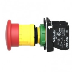Przycisk bezpieczeństwa 22mm 2R IP66 przez obrót XB5AS8444