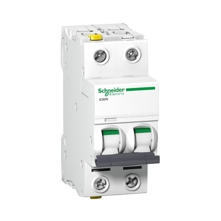 Wyłącznik nadprądowy 2P C 63A 6kA AC iC60N-C63-2 A9F04263