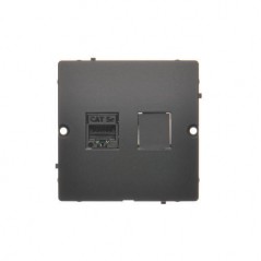 Simon Basic Gniazdo komputerowe RJ45 pojedyncze kategoria 5e (moduł) grafit matowy BMF51.02/28