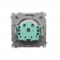 Simon Basic Gniazdo pojedyncze z/u z przesłonami stal inox BMGZ1Z.01/21 Simon Basic Gniazdo pojedyncze z/u z przesłonami stal inox BMGZ1Z.01/21