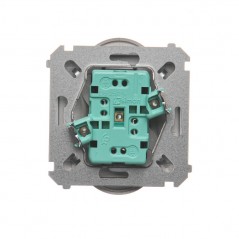 Simon Basic Gniazdo podwójne z/u 16A, 250 V stal inox BMGZ2Mz.01/21