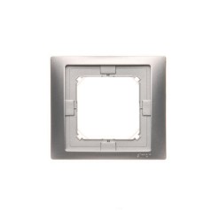 Simon Basic Neos Ramka pojedyncza IP44 stal inox BMRC1B/21