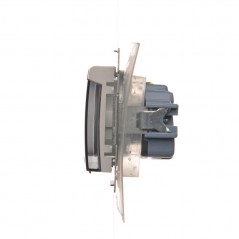 Simon 54 Premium Gniazdo Schuko do wersji IP44 z przeslonami (moduł) 16A, 250V białe DGSZ1BZ.01/11A