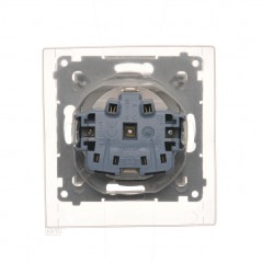 Simon 54 Premium Gniazdo Schuko do wersji IP44 z przeslonami (moduł) 16A, 250V białe DGSZ1BZ.01/11A