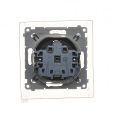 Simon 54 Gniazdo Schuko do wersji IP44 z przesłonami z uszczelką klapka transparentna antracyt DGSZ1BZ.01/48A