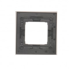 Simon 54 Nature Ramka pojedyncza metal INOX YANG DRN1/76