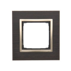 Simon 54 Nature Ramka pojedyncza drewno ZŁOTE WENGE DRN1/85