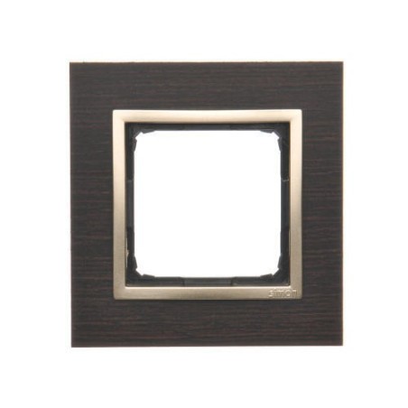 Simon 54 Nature Ramka pojedyncza drewno ZŁOTE WENGE DRN1/85